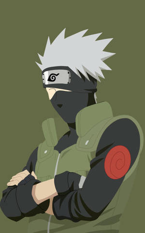 Cool Kakashi Vector Art Wallpaper