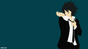 Cool L Lawliet Vector Art Wallpaper