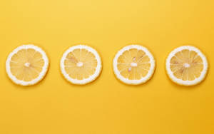 Cool Lemon Slice Wallpaper