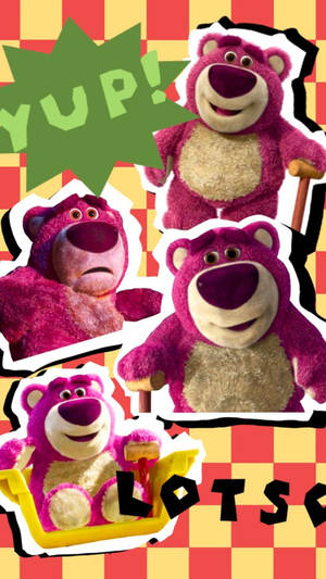 Cool Lotso Collage Wallpaper