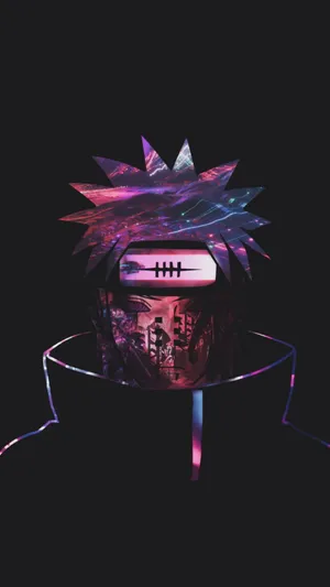 Cool Neon Nagato Graphic Art Wallpaper