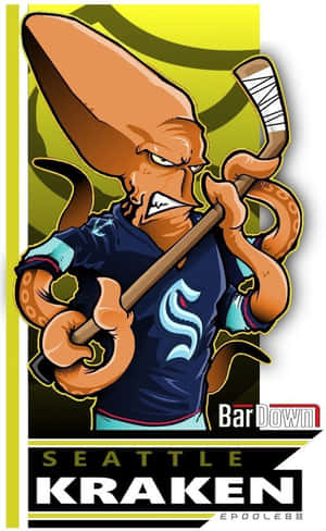 Cool Nhl Seattle Kraken Logo Wallpaper