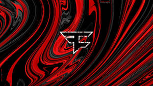 Cool Red And Black Abstract Faze Logo Wallpaper