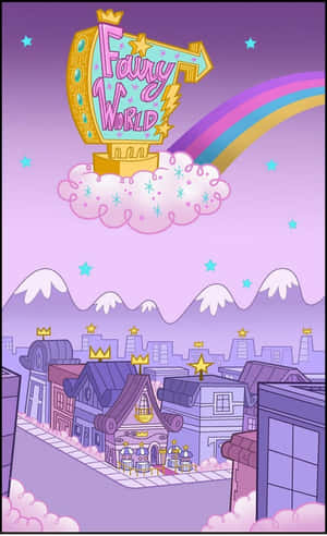 Cool Retro Fairy World Wallpaper