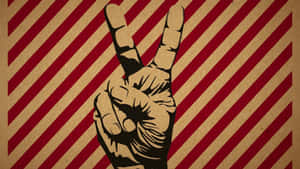 Cool Retro Peace Sign Wallpaper