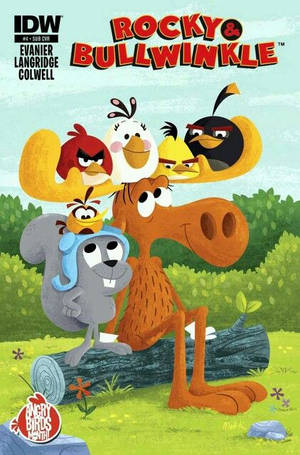 Cool Rocky And Bullwinkle Companions Wallpaper