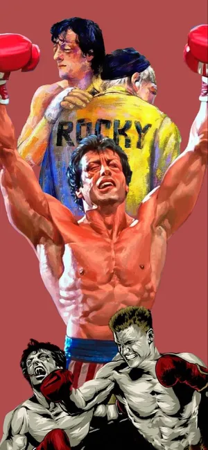 Cool Rocky Balboa Poster Wallpaper
