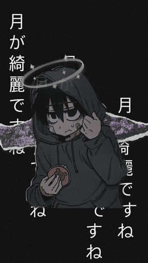 Cool Sad Boy With Halo Wallpaper