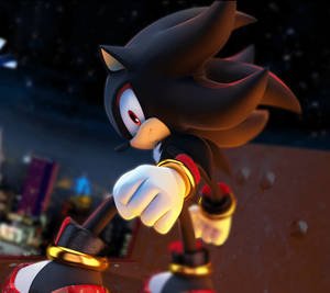 Cool Shadow The Hedgehog Graphic Art Wallpaper