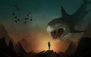 Cool Shark Art Wallpaper