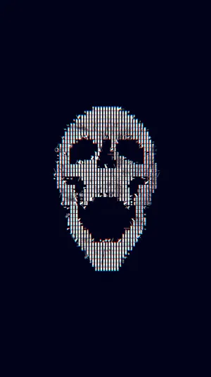 Cool, Simple Abstract Skull Wallpaper
