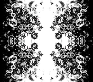 Cool Swirl Black And White Pattern Wallpaper