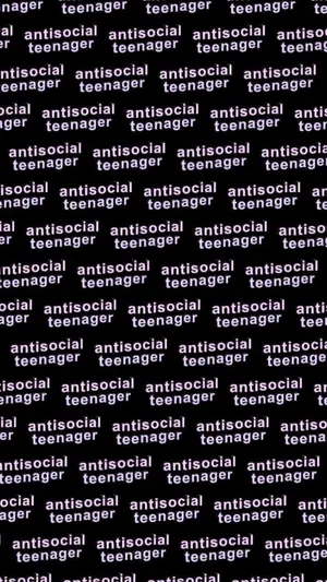 Cool Teenager Antisocial Text Overlay Wallpaper
