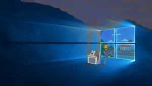 Cool Windows Desktop Featuring Floral Print Wallpaper