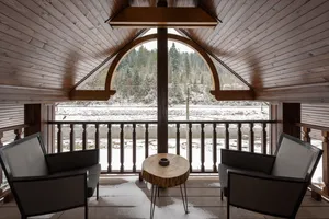 Cool Winter Attic Wallpaper
