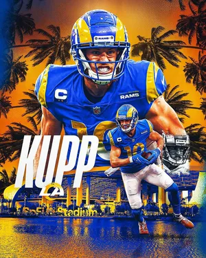 Cooper Kupp - La Rams Star In Action Wallpaper
