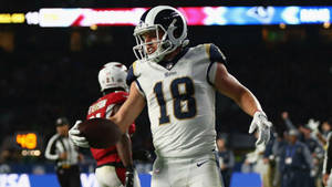 Cooper Kupp Nfl La Rams Football Game Photography Wallpaper