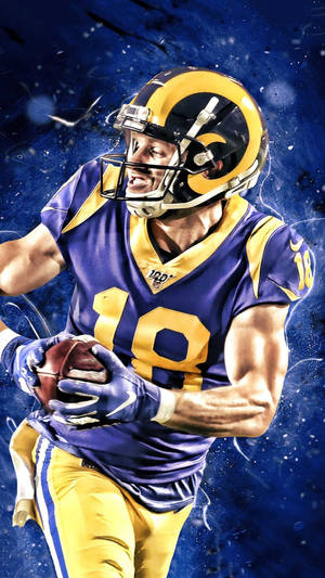 Cooper Kupp Nfl La Rams Photo Manipulation Art Wallpaper