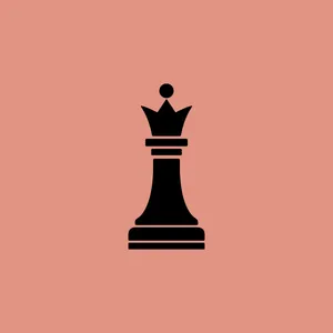 Coral Peach Chess Queen Wallpaper