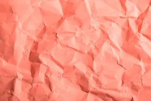 Coral Pink Crumpled Paper Wallpaper