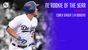 Corey Seager Nl Rookie Of The Year Wallpaper