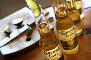 Corona Extra Green Lime Chaser Wallpaper