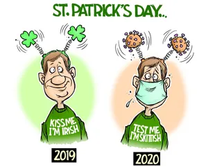 Coronavirus Funny St. Patrick's Day Wallpaper