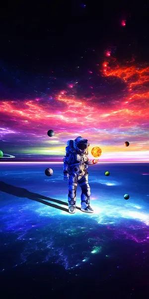 Cosmic_ Explorer_ Amidst_ Colorful_ Nebula.jpg Wallpaper