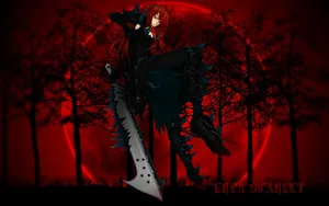 Cosmic Forces Of Power - Black And Red Anime Wallpaper