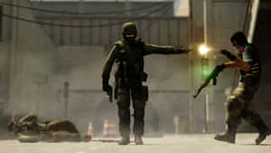 Counter Strike Source Hand Gun Shooting Wallpaper