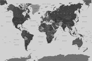 Countries Map Dark Palette Wallpaper