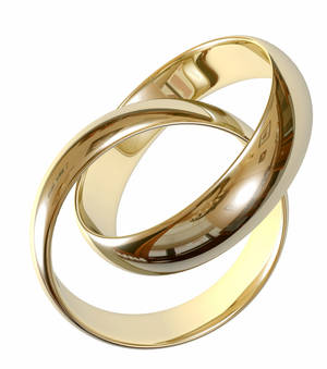 Couple Gold Wedding Rings Wallpaper