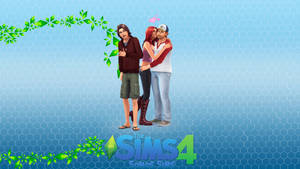 Couple Hugging The Sims Wallpaper