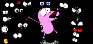 Courage The Cowardly Dog Is A Beloved Cartoon Icon! Wallpaper