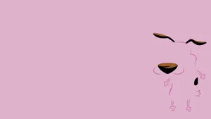 Courage The Cowardly Dog Pink Wallpaper