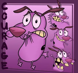 Courage The Cowardly Dog, Shining His Light Of Brave Wallpaper