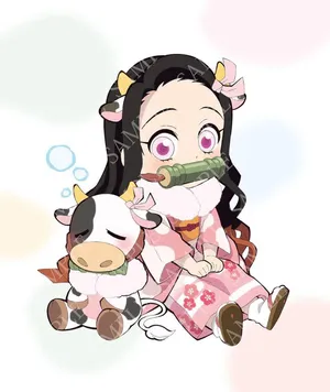 Cow Demon Slayer Nezuko Wallpaper