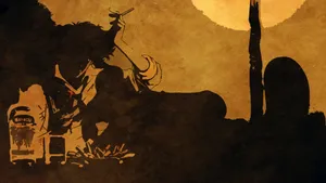Cowboy Bebop Desktop Spike Silhouette Wallpaper