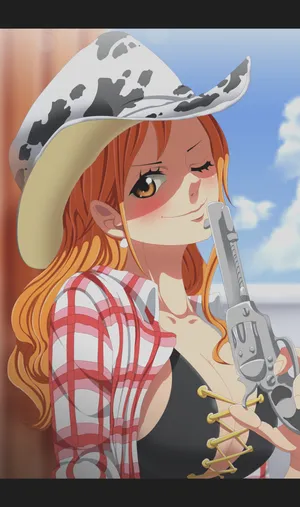 Cowboy Nami One Piece Anime Wallpaper