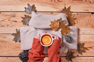 Cozy Autumn Flat Lay Wallpaper