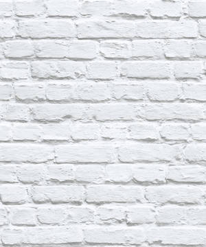 Cozy White Painted Brick Wall Wallpaper