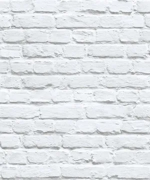 Cozy White Painted Brick Wall Wallpaper