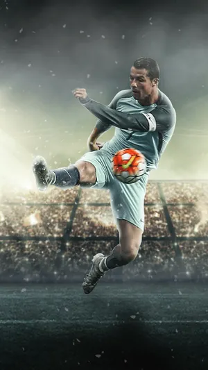 Cr7 Kick Cristiano Ronaldo Iphone Wallpaper