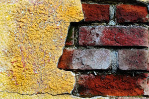 Cracked Brick Wall Wallpaper
