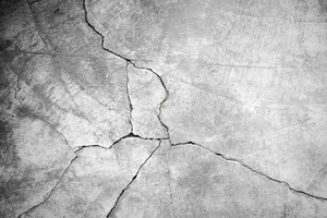 Cracked Texture On A Concrete Wall Wallpaper