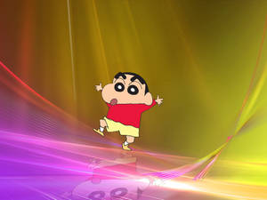 Crayon Shin Chan Shinnosuke Abstract Backdrop Wallpaper