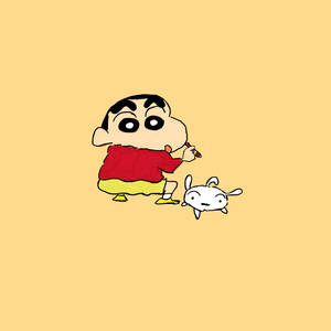 Crayon Shin Chan Shinnosuke And Dog Wallpaper