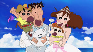 Crayon Shin Chan Shinnosuke's Family Wallpaper