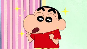 Crayon Shin Chan Shinnosuke Sparkling Eyes Wallpaper