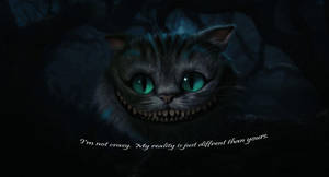 Crazy Cheshire Cat Wallpaper